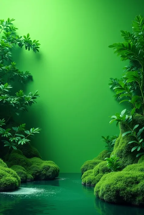 Create an image with green background color For creative on Instagram 