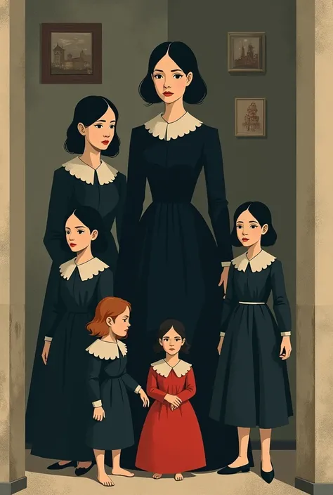 Cover related to the work “The House of Bernarda Alba” by García Lorca, It is about a family of women where Bernarda, the mother of 5 daughters, has a mandate over them where she does not allow them to have relations, to the point that the youngest ends up...