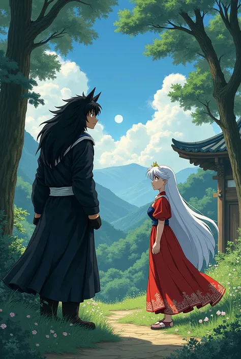 inuyasha , kagome and kikyo 