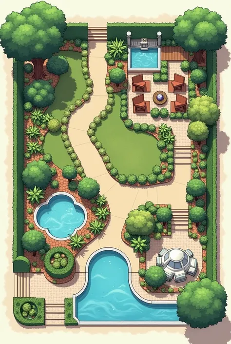 Can you make a blueprint about landscaping ideas 