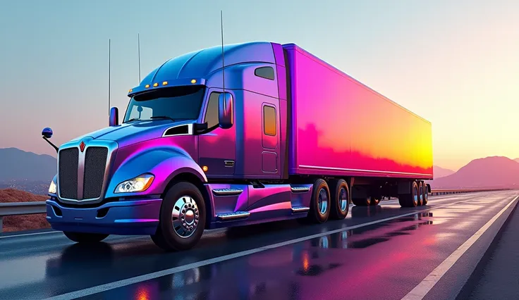 Colorful Gradient Truck