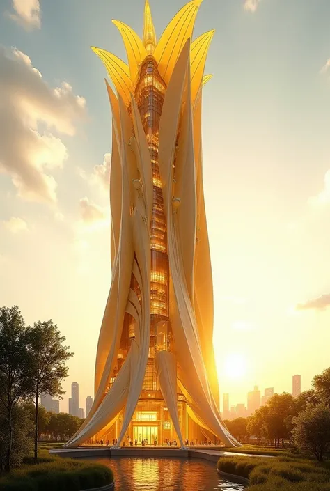 Sunflower-designed skyscraper 
