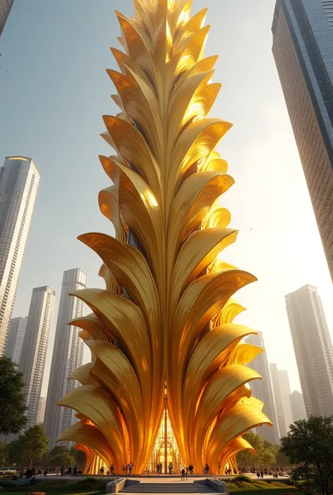 Sunflower shaped skyscraper 
