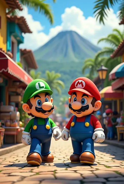 Mario bros visiting Heredia Costa Rica 