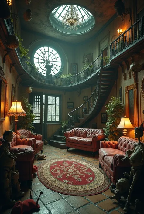 House interior. Live action estilo Tim Burton