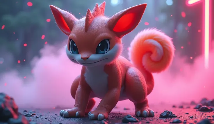 pokemon, highly detailed 3d, realistic, full hd, neon lighting, hyperrealistic, cinematic lighting, volumetric fog, vibrant colors, dynamic pose, intricate details, photorealistic, studio lighting, sharp focus, octane render, unreal engine, hyper detailed,...