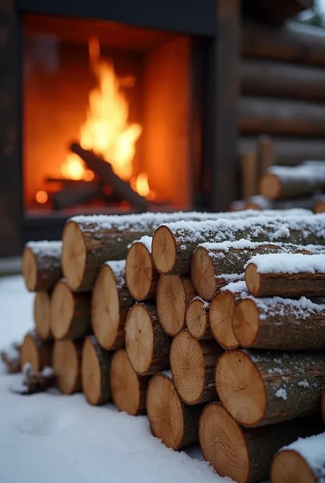 The firewood was cut very thinner pieces 