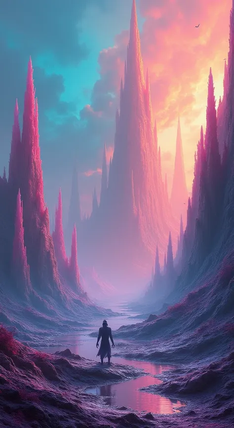 alien world colorful Gradient