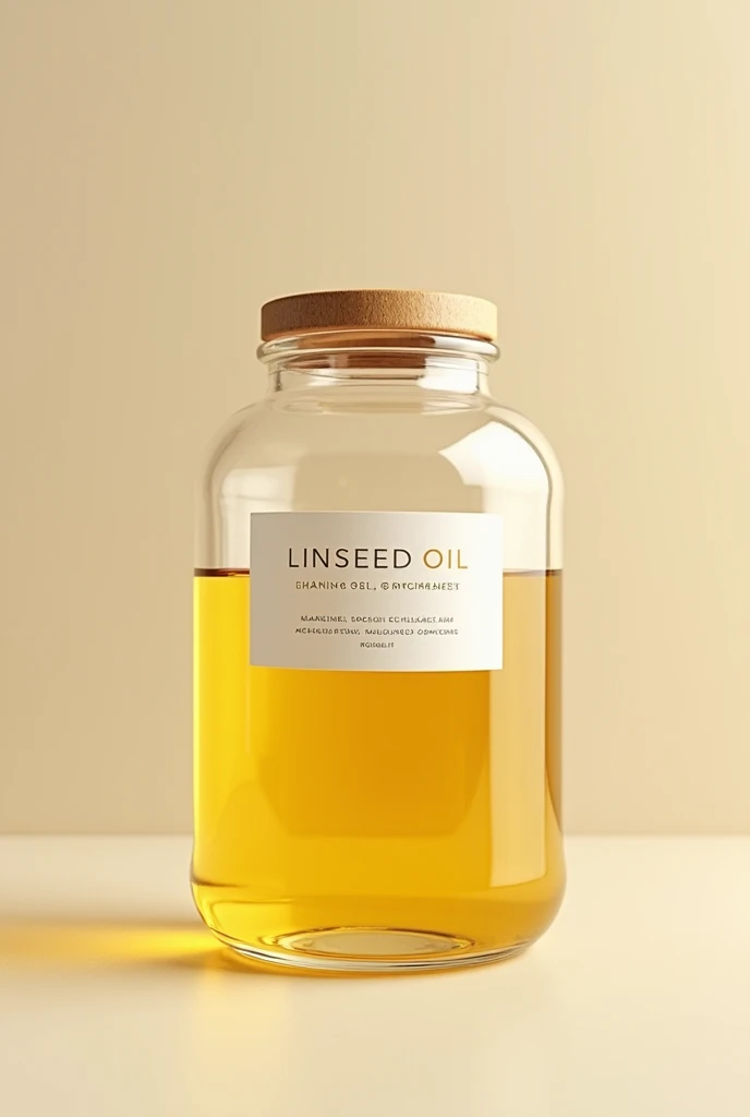 create a linseed oil cover, in a jar 
