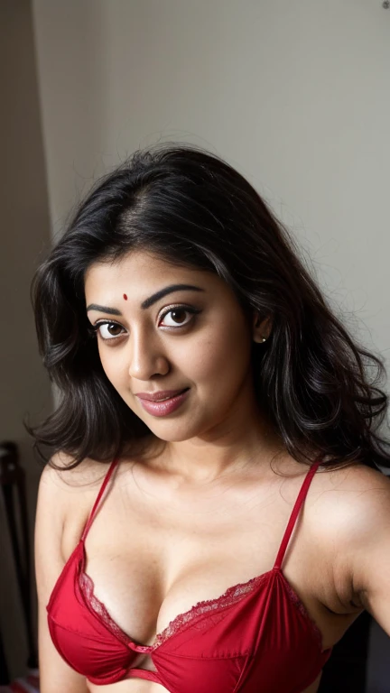 extreme close up photo of sexy pranitha, curvy, hourglass figure,, night time, cleavage, seductive eyes, look at viewer and subt...