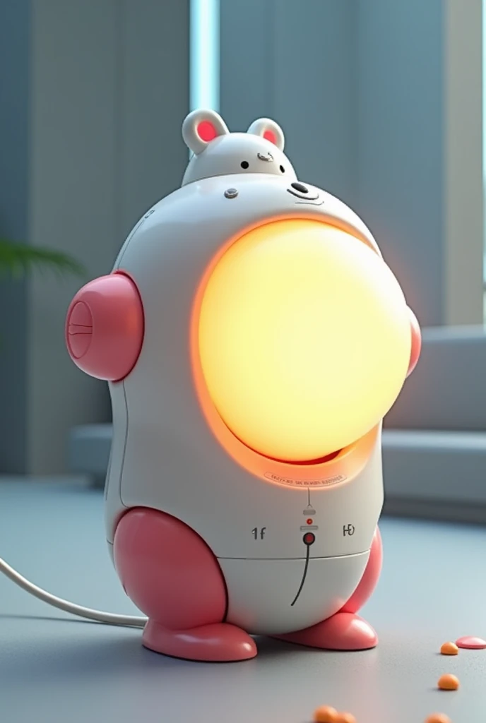 Draw a futuristic lamp in Cartoon 