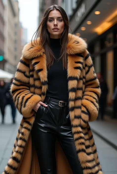 Clothing with animal fur attached