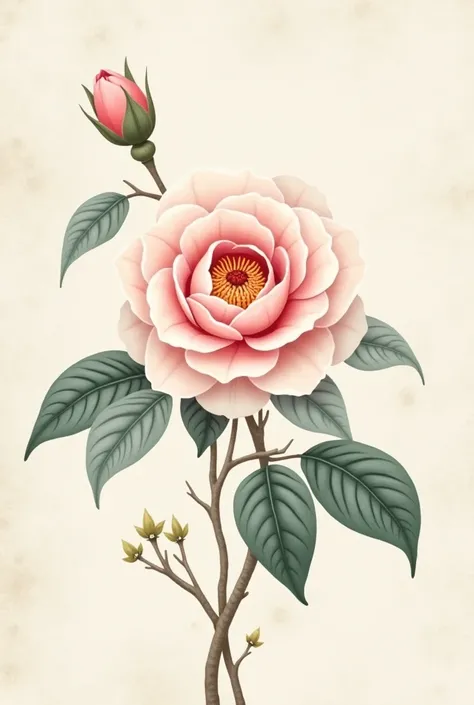 Generate a camellia illustration