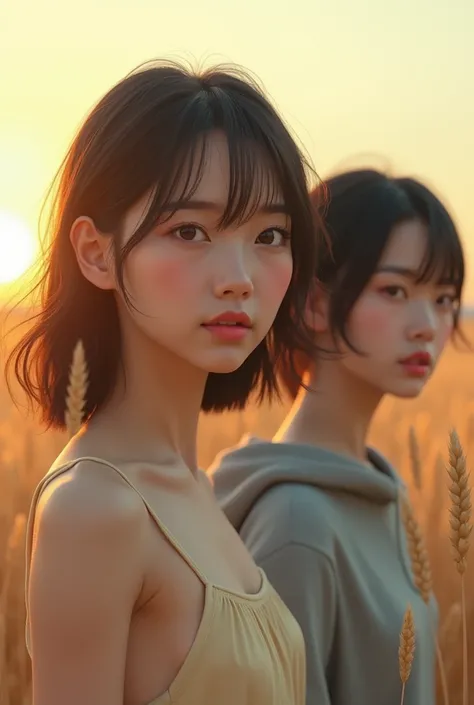 Highly realistic portraits、The two Japanese women are 2.、Age- and gender-appropriate bodies based on realistic bone structure、Realistic head-to-body balance、Age-appropriate muscle and fat mass、Skin with replicated pores and capillaries、Reproducing the biol...