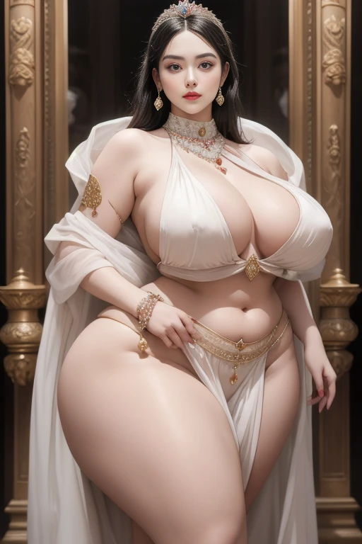 (The Young Empress:1.5)、Overwhelming power,Court dress, beautiful 厚い female, Tingling, Thick thighs, Attractive plus size model, Rubensian, Legs, Plus Size Women, most ,  body, , Attractive hourglass shape, Attractive model, goddess ,Crown Beautiful and at...