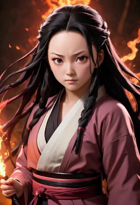 Realistic demon slayer nezuko