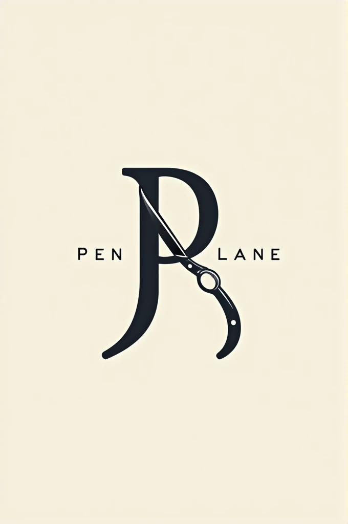 "PennyLane" logo. Letter "P" from scissor image, letter "L" from barbershop shaving knife.