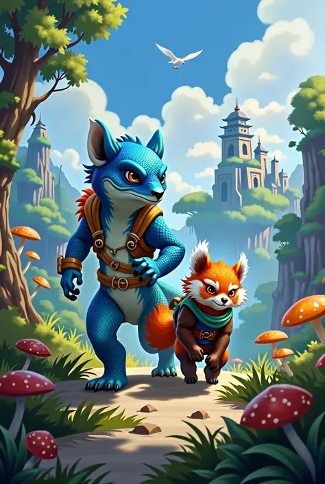 Blue Lizard and Red Panda rpg adventures 