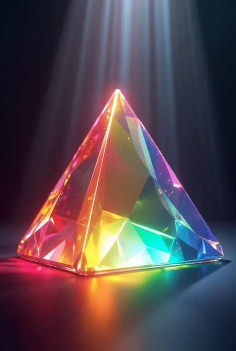 gradation of light in a prism