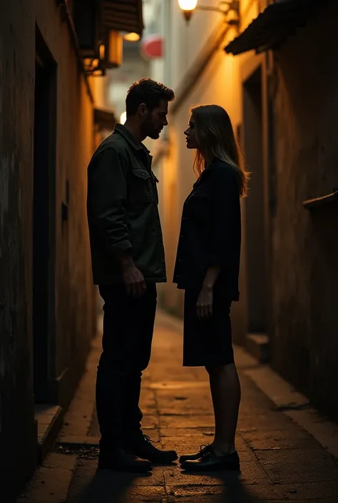 It&#39;s a man and a woman talking in an alley that I want