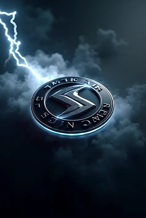 Create an image where my logo stands out very impressively and coolly. That is why there could be lightning or smoke. The logo is in the appendix. The logo is that of 1. Suhler SV

