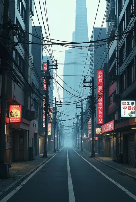 Generate Tokyo City Street without any public 