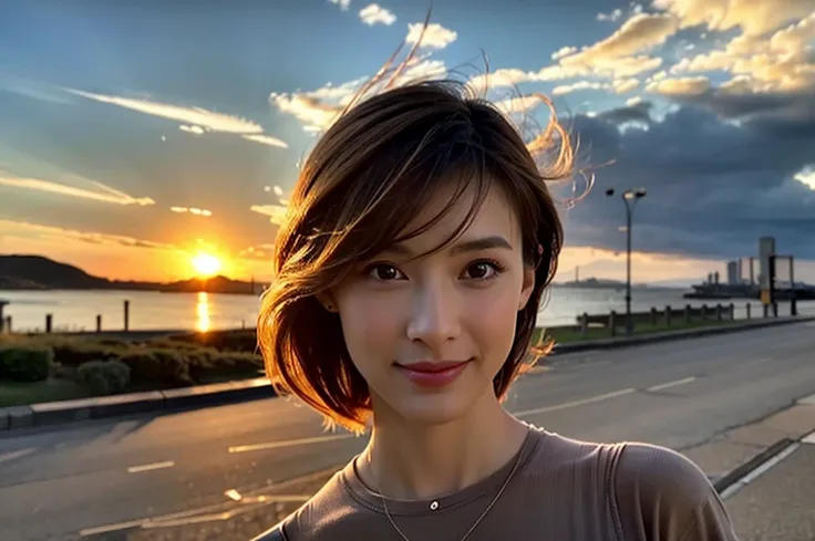 (Realistic, 超Realistic:1.4), 16k hdr, High resolution,Brown short hair,The best smile、Japanese actress,Super Beauty(Like the real thing),Short sleeve dress,Whiskey Bottle、The Macallan、Johnnie Walker、、Old Parr、whiskey、Suntory、Nikka、Slim couple、Model Couple、...