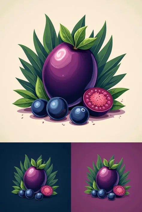 A natural acai logo 