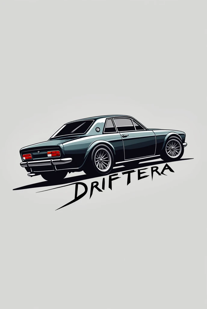 Create a logo for driftEra a clothing brand related to cars
