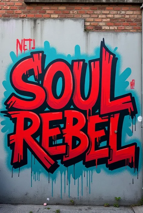 create a graffiti that says soul rebel