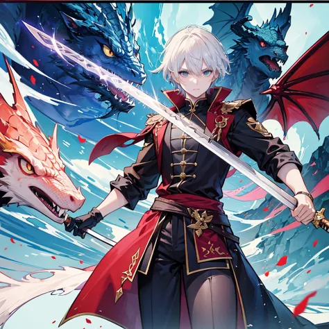 A swordsman with a dragon&#39;s body