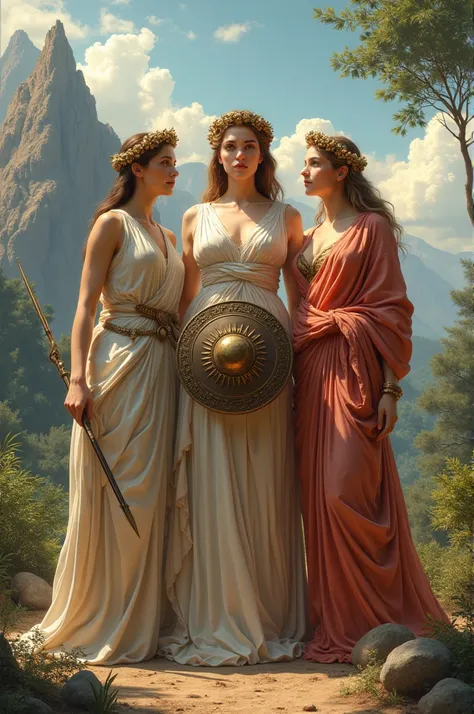 Artemis Athena and Aphrodite together