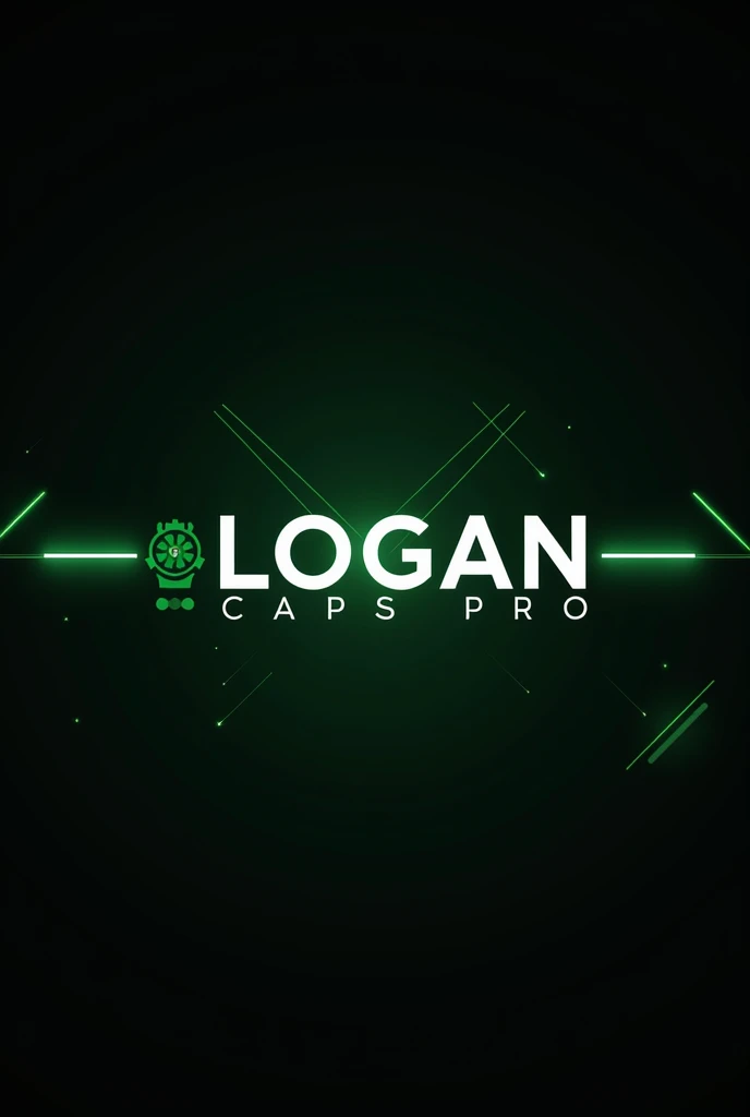 Create a Facebook cover with black, green and white details with Logan caps pro, which is a profile for selling encapsulated products 
