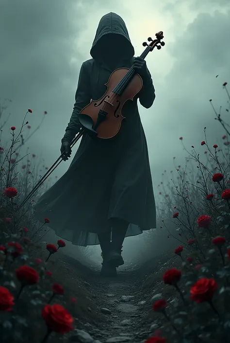 
The cover of the book set in a hostile world, full of unexpected events must be neutral, mysterious that looks real and not animated. But it is essential that you have a violin., black roses.  the title of the work: Strings of Fate Author _LexIn_
