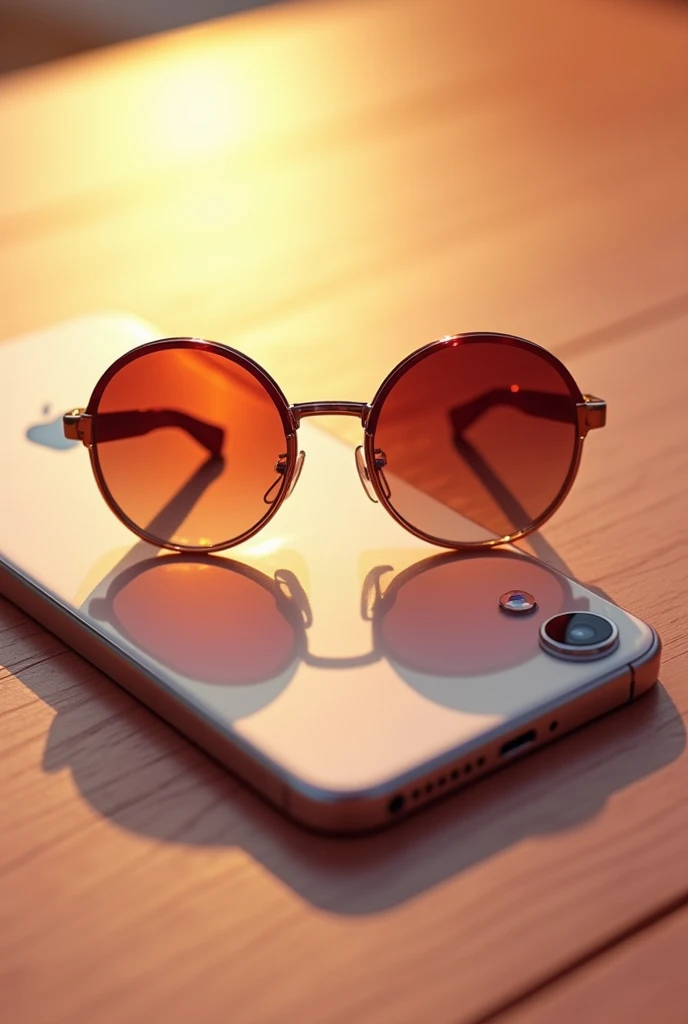 iPhone in sunglasses