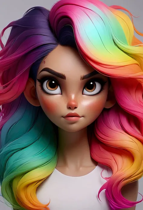 beauty, Colorful Gradient hair