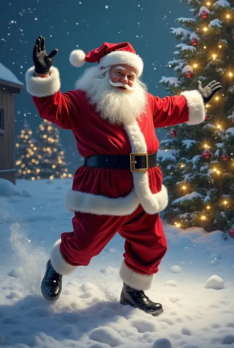 Santa claus dancing like michael jackson 