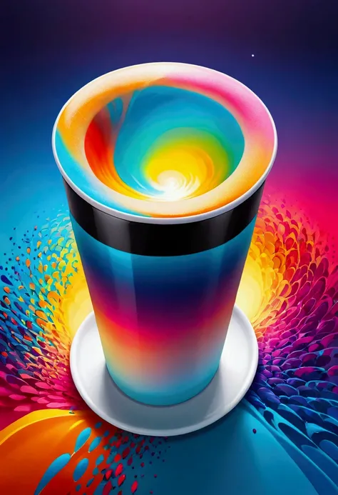  Colorful Gradient cup