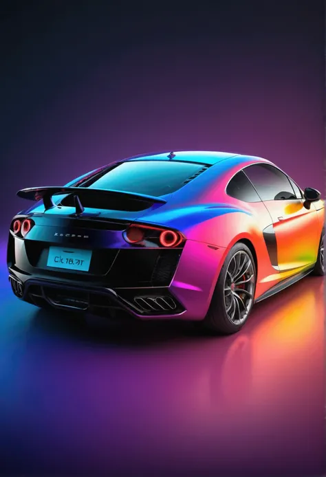  Colorful Gradient car