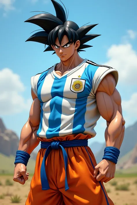 Let Goku have an Argentina jersey 