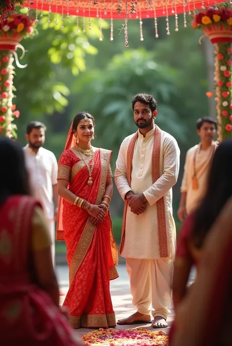 Marriage ceremony of Bengali couple. Eva rani and Muntasir Anik. 