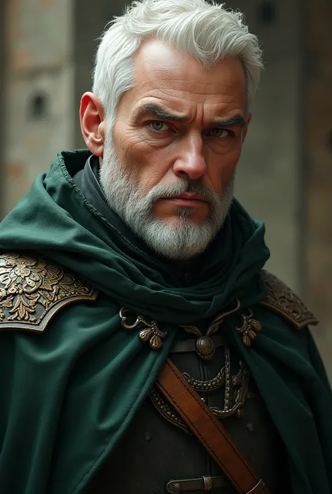 Man(2), white hair, short hair, green eyes, white skin, medieval clothes, targaryen, based on the franchise "A Song of Ice and Fire" by writer and screenwriter George RR Martin 