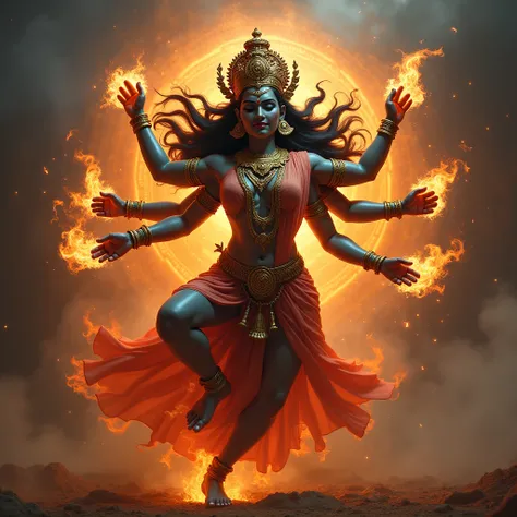 The fierce form of Mata Durga 