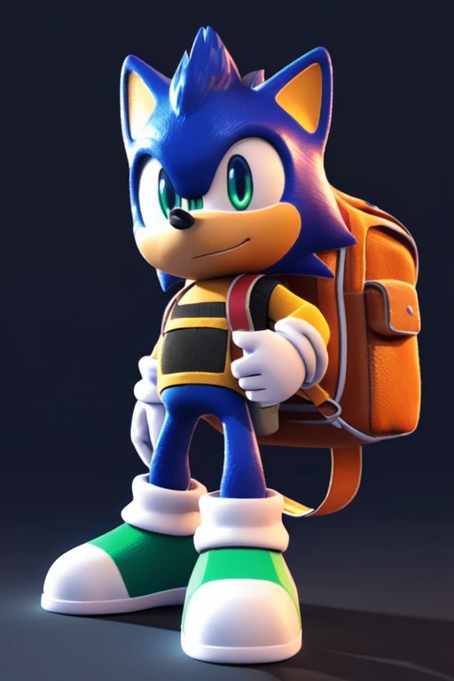 a close up of a cartoon character with a backpack on, animation character, small character. unreal engine 5, cartoon character, 3d character, 3 d character, stylized character, movie character, close up character, 3 d character art, cute cartoon character,...