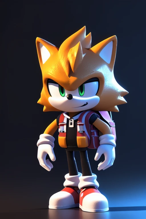 a close up of a cartoon character with a backpack on, animation character, small character. unreal engine 5, cartoon character, 3d character, 3 d character, stylized character, movie character, close up character, 3 d character art, cute cartoon character,...