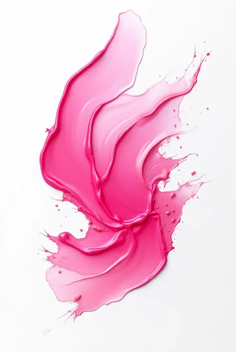 pink color paint spilled on a white background 2d image
