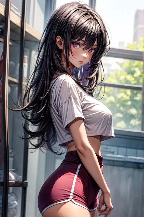 (sketch)), ((watercolor)), ((best quality)), ((masterpiece)), (detailed), 4k image, anime style, beautiful young girl, tanned wh...