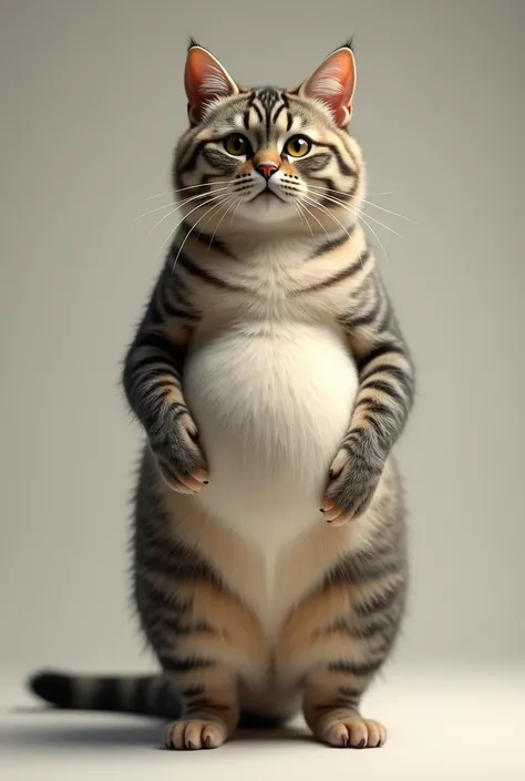 Cat standing on two legs pregnant