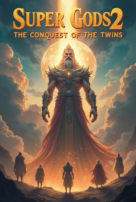 A cover image that says it in big letters "Super Gods 2" and below written in small print "The Conquest Of The Twins"