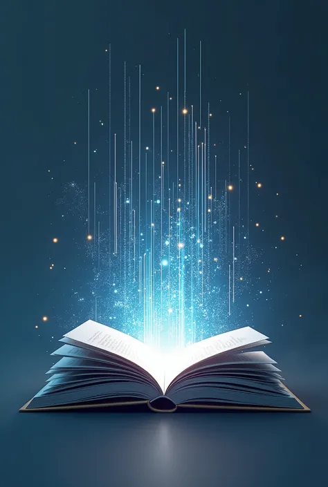 Let it be a book, opened from the middle to two sides. Let it seem as if the world is rising from between. Leave the background blank, There should be nothing in the picture but the book and the world. Make it seem like you are in the digital world